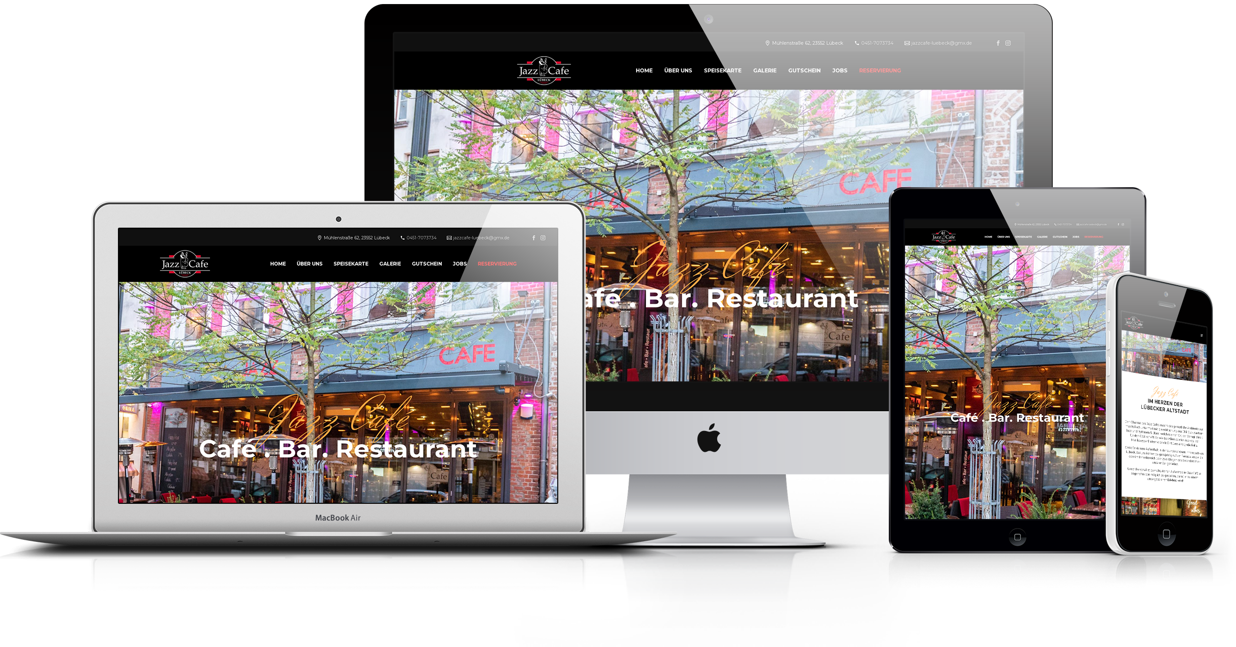 Portfolio - Webdesign | Jazz Cafe